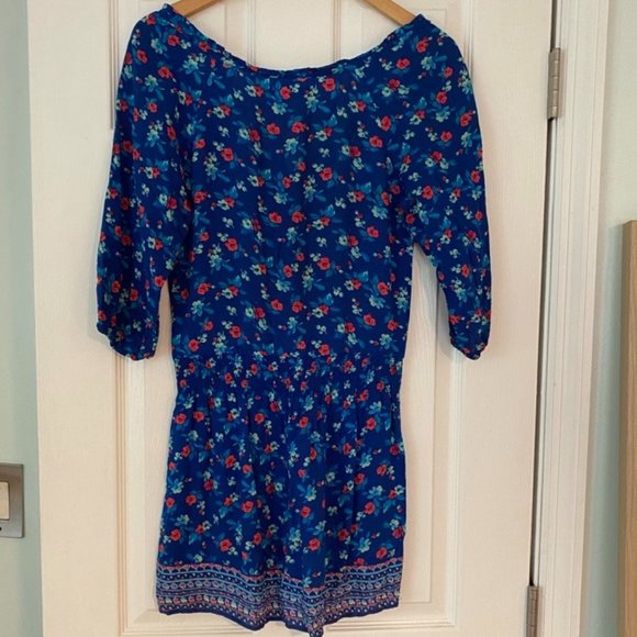 Hollister Floral Smocked-waist Boho Mini Dress - Picture 4 of 9